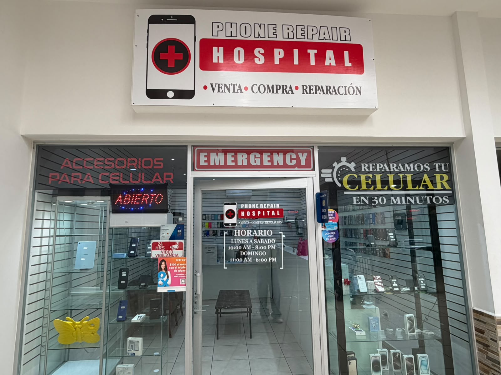Fachada del negocio
